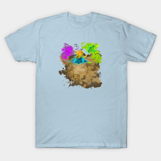 Mushroom Buffalo T-Shirt by Edenave